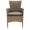 OUTFLEXX Rabida Basic Stapelsessel, champagner-meliert, Polyrattan, 59 x 62 x 92 cm, inkl. Polster