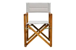 OUTFLEXX Regiestuhl, creme/natur, Akazie/Polyester, 56 x 55 x 88 cm, FSC®-zertifiziertes Produkt