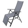 OUTFLEXX Relaxsessel, anthrazit/grau, Alu/Textilene, 67x71x45cm