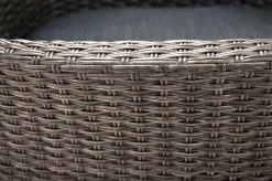 OUTFLEXX Rocking Basic Stapelsessel, grau/braun-meliert, Polyrattan, 59 x 62 x 92 cm, inkl. Polster