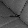 OUTFLEXX Rocking Comfort Dining / Lounge 3-Sitzer Sofa, grau/braun-meliert, Polyrattan, 210x85x112 cm, verstellbar