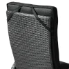 OUTFLEXX Rocking Dining Sessel, grau/braun-meliert, Polyrattan, verstellbar, mit Fußhocker