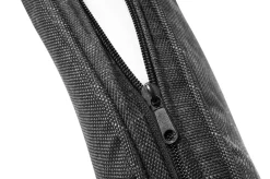 OUTFLEXX Rocking Dining Sessel, grau/braun-meliert, Polyrattan, verstellbar, mit Fußhocker