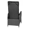 OUTFLEXX Rocking Gartensessel, verstellbar, inkl. Polster, Polyrattan, 60x68x110 cm