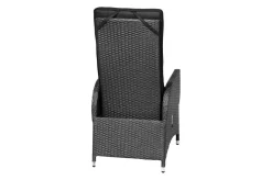 OUTFLEXX Rocking Gartensessel, verstellbar, inkl. Polster, Polyrattan, 60x68x110 cm