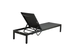 OUTFLEXX Rollliege, anthrazit matt, Aluminium, 193x60x32,5cm, Rückenlehne verstellbar