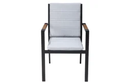 OUTFLEXX Sessel, hellgrau, Alu/Polyester, pulverbeschichtet, hohe Belastbarkeit