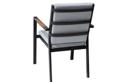 OUTFLEXX Sessel, hellgrau, Alu/Polyester, pulverbeschichtet, hohe Belastbarkeit