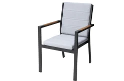 OUTFLEXX Sessel, hellgrau, Alu/Polyester, pulverbeschichtet, hohe Belastbarkeit