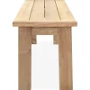 OUTFLEXX Sitzbank, natur, recyceltes SLVK-Teakholz, 170 x 40 x 45 cm