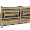 OUTFLEXX Sofa, natur, recyceltes Teak, 190x112x82cm 2 Sitzer, inkl. Kissen, mit Armlehnen, FSC®-zertifiziertes Produkt