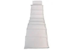 OUTFLEXX Sonnenliege, Akazie/Polyester, 186 x 55 x 21 cm, inkl. Auflage, FSC®-zertifiziertes Produkt