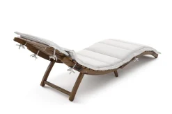 OUTFLEXX Sonnenliege, Akazie/Polyester, 186 x 55 x 21 cm, inkl. Auflage, FSC®-zertifiziertes Produkt