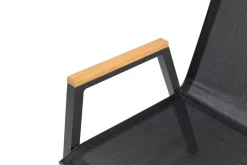 OUTFLEXX Stapelsessel, anthrazit matt, Alu/Textilene, pulverbeschichtet, robust, witterungsbeständig
