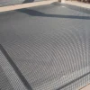 OUTFLEXX Stapelsessel, schwarz, Teak / Edelstahl / Textilene, 63x57x93 cm