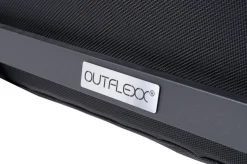OUTFLEXX Stapelstuhl, schwarz, Alu/Textilene, pulverbeschichtet, pflegeleicht, witterungsbeständig