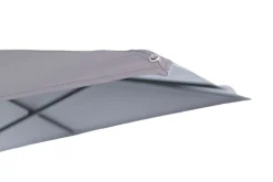 OUTFLEXX Sydney Ampelschirm, anthrazit/grau, Alu/Polyester, 350 x 350 cm, inkl. Plattenständer