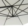 OUTFLEXX Sydney Ampelschirm, anthrazit/creme, Alu/Polyester, 350 x 350 cm, inkl. Plattenständer