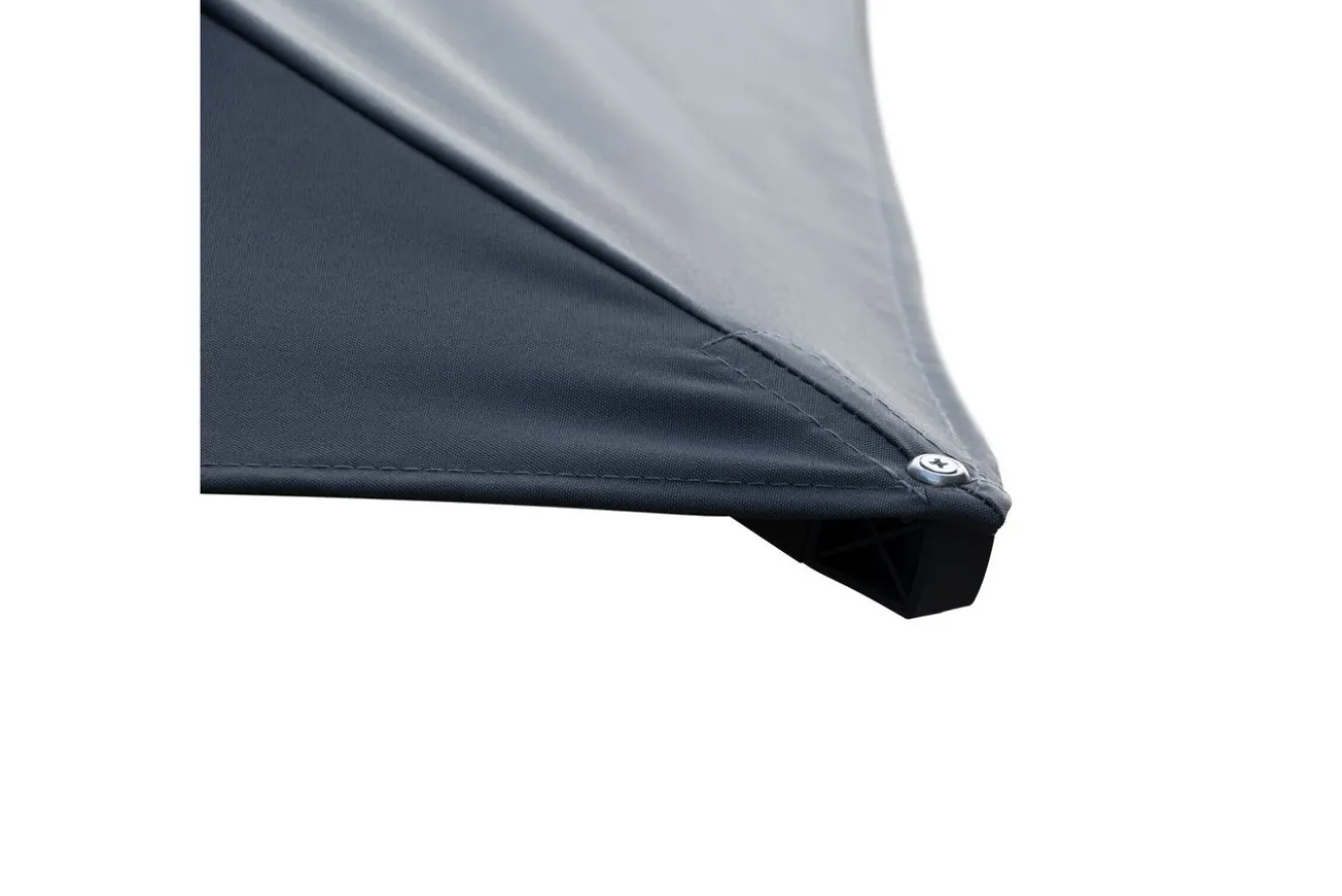 OUTFLEXX Sydney Ampelschirm, anthrazit, Aluminium/Polyester, 400 x 300 cm