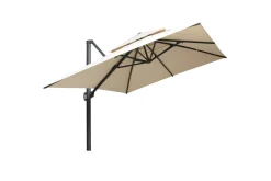 OUTFLEXX Sydney Ampelschirm, anthrazit/creme, Aluminium/Polyester, 400 x 300 cm