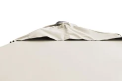 OUTFLEXX Sydney Ampelschirm, weiß/creme, Aluminium/Polyester, 300 x 300 cm, inkl. Kreuzständer, UV-beständig