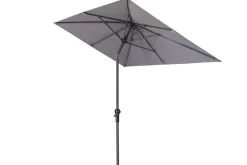 OUTFLEXX Sydney Mittelstockschirm, anthrazit, pulverbesch. Aluminium/Polyester PA-beschichtet, 270 x 150 cm