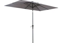 OUTFLEXX Sydney Mittelstockschirm, anthrazit, pulverbesch. Aluminium/Polyester PA-beschichtet, 270 x 150 cm
