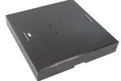 OUTFLEXX Sydney Schirmständer, Granit, 70x70x22cm, 150kg, mit Lenkrollen und Standfüßen
