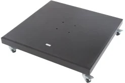 OUTFLEXX Sydney Schirmständer, Granit, 75x75x12,5cm, 90kg, mit Lenkrollen