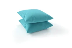 OUTFLEXX Tampere Dekokissen, türkis, 100% Polyacryl, 45 x 45 cm, Premium 2er-Set