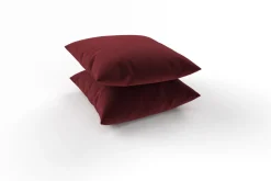 OUTFLEXX Tampere Dekokissen, rot, 100% Polyacryl, 45 x 45 cm, Premium 2er-Set