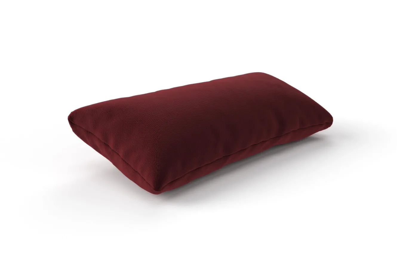 OUTFLEXX Tampere Dekokissen, rot, 100% Polyacryl, 30 x 60 cm, premium 2er-Set