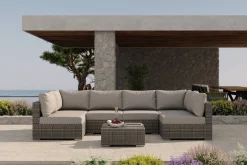 OUTFLEXX Tiago Gartenlounge für 6 Personen, langlebiges Material, robust, witterungsbeständig