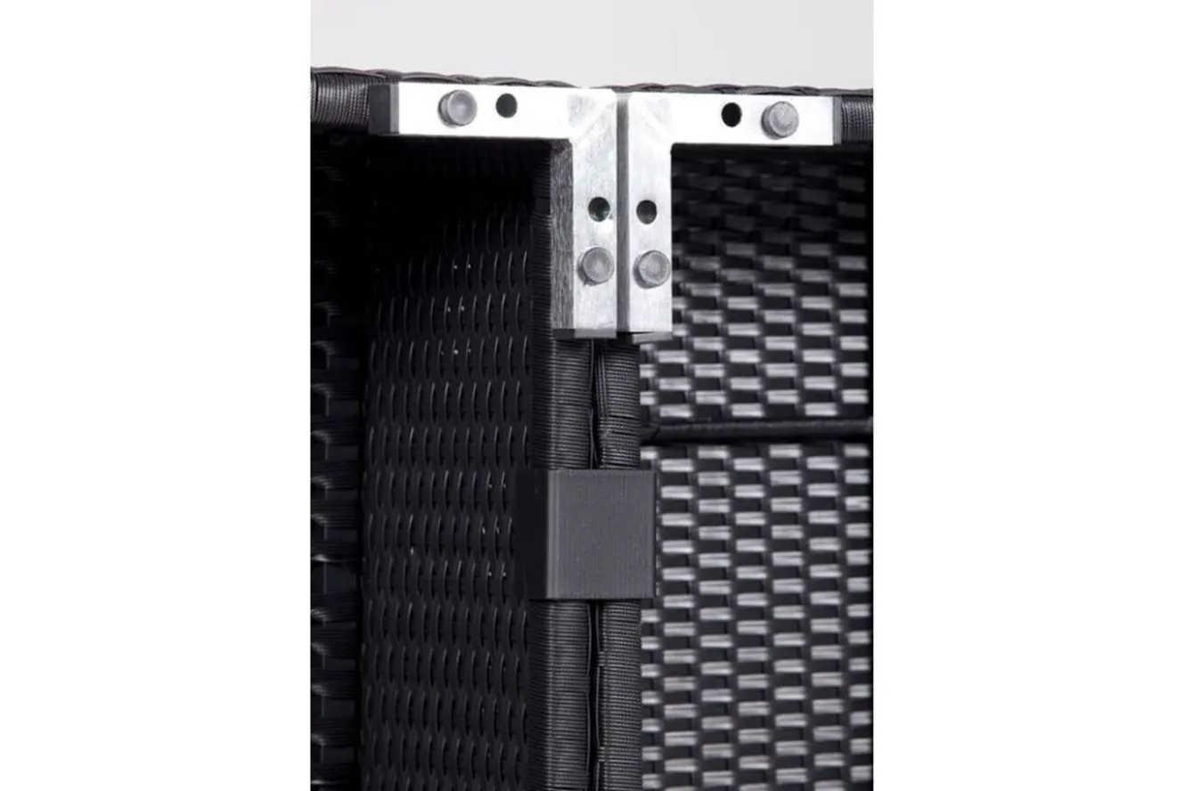 OUTFLEXX Verbindungselemente, schwarz, Kunststoff, sicheres Stecksystem, Set 8 Stück für Modulelemente, Premium und Basic Line