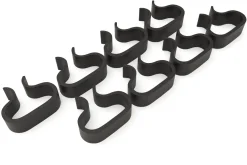 OUTFLEXX Verbindungselemente für die Modulelemente in dessert beige-meliert, Schwarz, Kunststoff, robust, langlebiges Material, 8 Stück