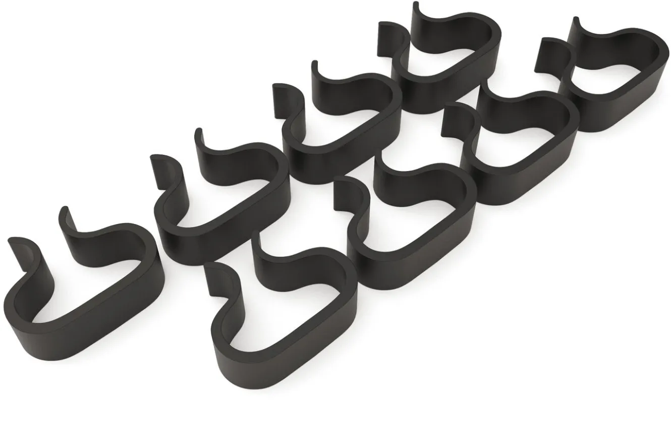 OUTFLEXX Verbindungselemente für die Modulelemente in dessert beige-meliert, Schwarz, Kunststoff, robust, langlebiges Material, 8 Stück