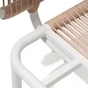 OUTFLEXX Visby Loungesofa Mittelteil, creme/weiß, Alu/Stahl, inkl. Kissen, elektrophoretisch beschichtet