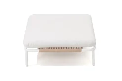 OUTFLEXX Visby Loungesofa Mittelteil, creme/weiß, Alu/Stahl, inkl. Kissen, elektrophoretisch beschichtet