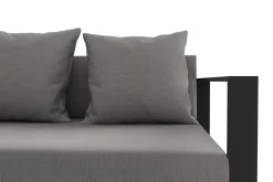 OUTFLEXX Willis Ecklounge, anthrazit matt, Aluminium/Polyester, 5 Personen, inkl. Beistelltisch