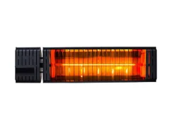 OUTTECH Heizstrahler, schwarz, Aluminium, 58x15xcm, wassergeschützt, Fernbedienung mit 2 Stufen