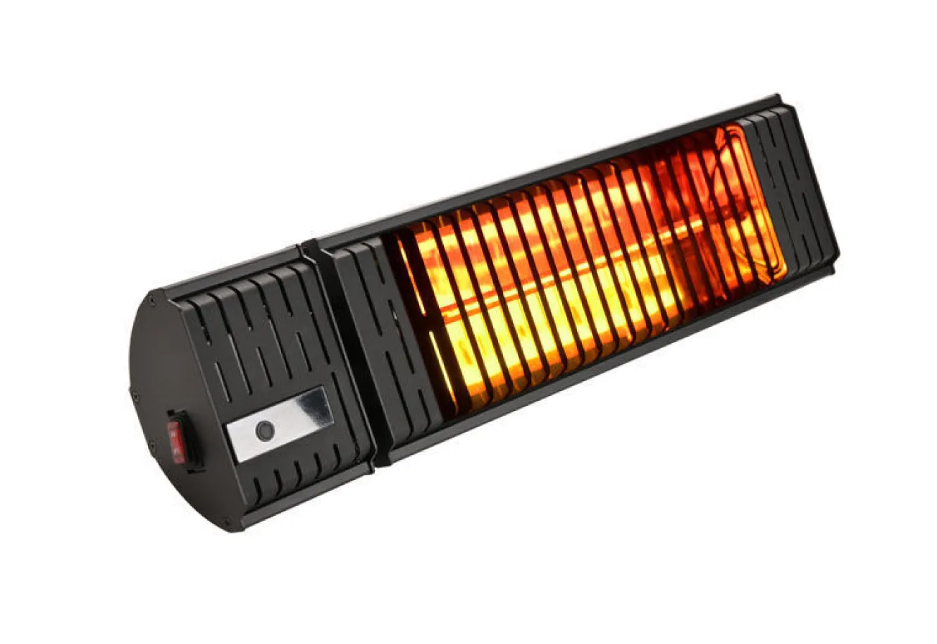 OUTTECH Heizstrahler, schwarz, Aluminium, 58x15xcm, wassergeschützt, Fernbedienung mit 2 Stufen