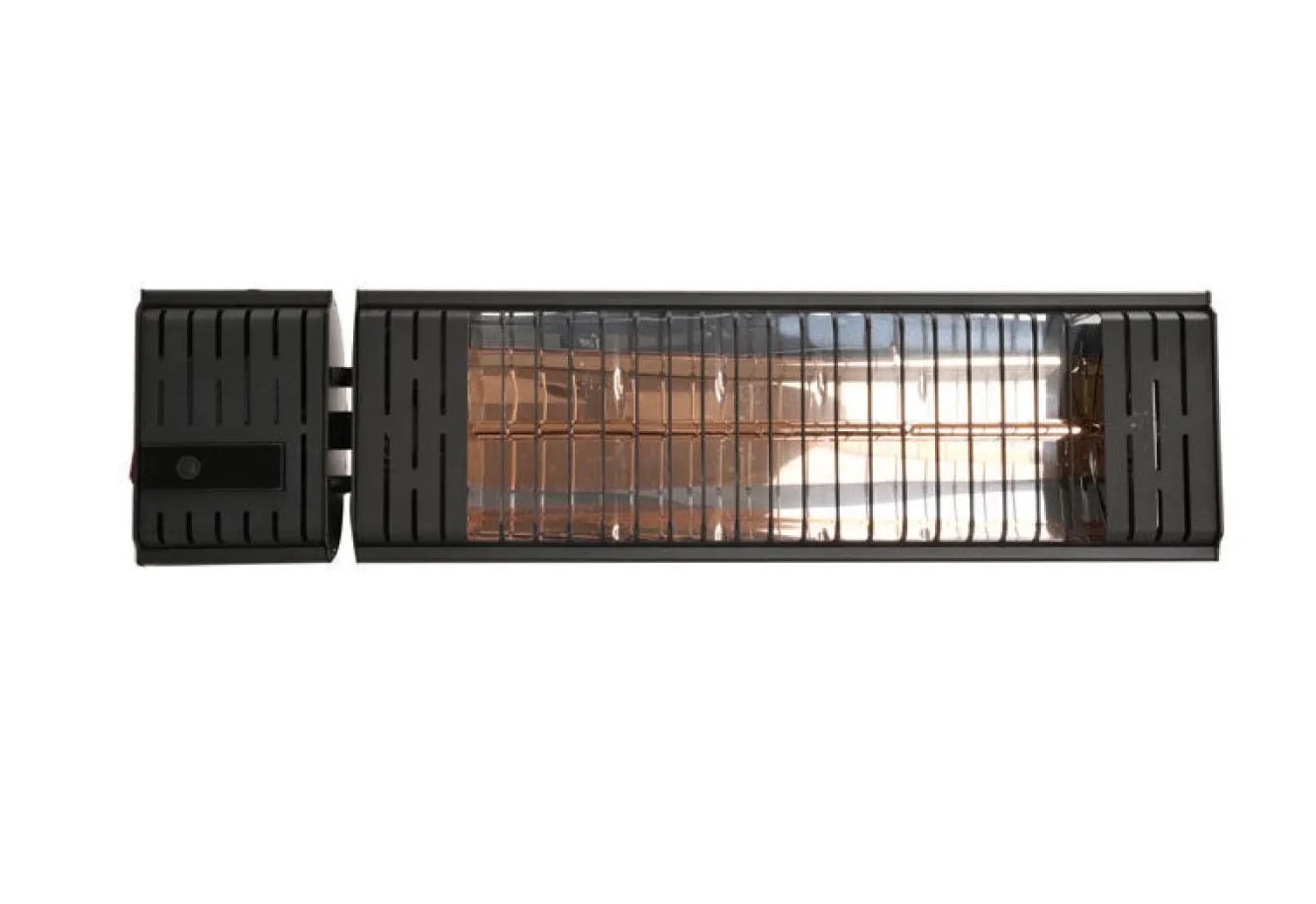 OUTTECH Heizstrahler, schwarz, Aluminium, 58x15xcm, wassergeschützt, Fernbedienung mit 2 Stufen