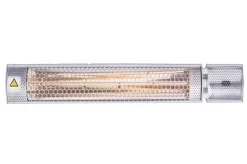 OUTTECH XD-Y Heizstrahler, silber, Alu, 67,5 x 10,5 x 7,2 cm, staubdicht und wassergeschützt, Fernbedienung mit 2 Stufen