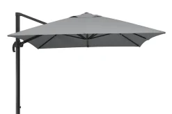 SCHNEIDER Exklusivmodell Rhodos Grande Ampelschirm, silbergrau, 400 x 300 cm, rechteckig