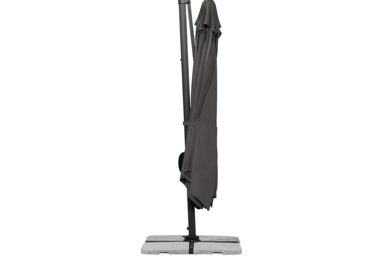 SCHNEIDER Rhodos Ampelschirm, anthrazit, quadratisch, 300 x 300 cm