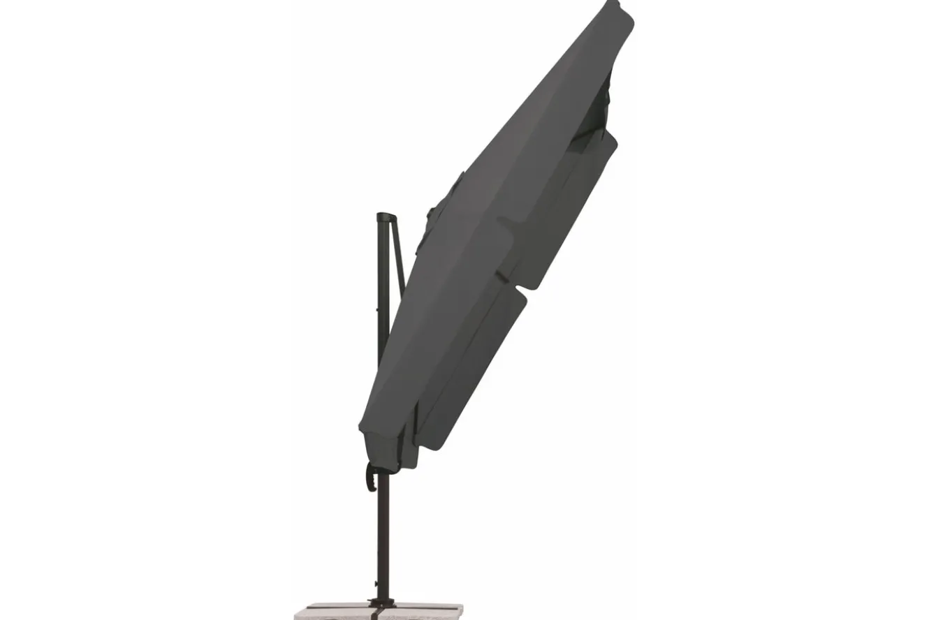 SCHNEIDER Rhodos Ampelschirm, anthrazit, quadratisch, 300 x 300 cm