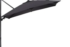 SCHNEIDER Rhodos Eco Twist Ampelschirm, anthrazit, quadratisch, 270 x 270 cm