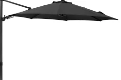 SCHNEIDER Rhodos Eco Twist Ampelschirm, anthrazit, rund, Ø 300 cm