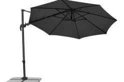 SCHNEIDER Rhodos Eco Twist Ampelschirm, anthrazit, rund, Ø 300 cm