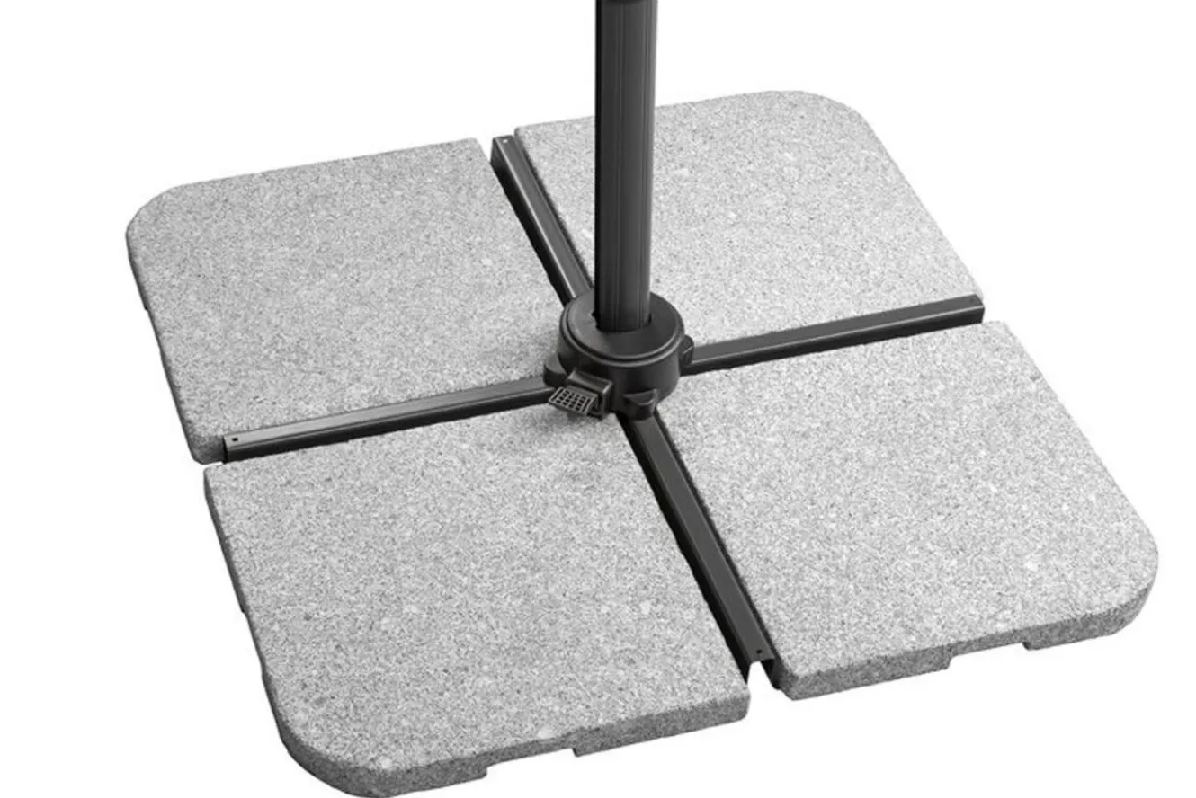 SCHNEIDER Rhodos Eco Twist Ampelschirm, anthrazit, rund, Ø 300 cm